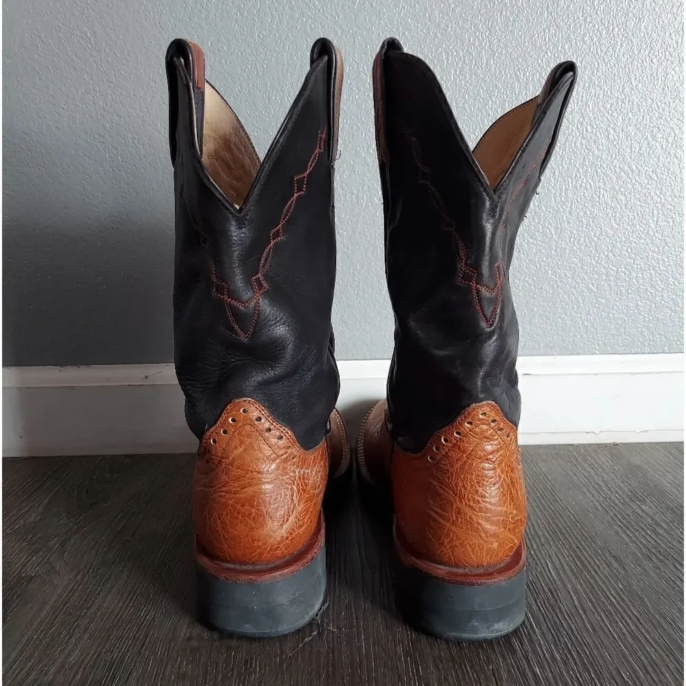 Mens Vintage Western Boots Size 7.5C